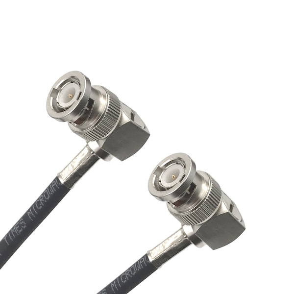 RG-223 Coax Cbl Assmbly w/BNC (Male RA) to BNC (Male RA) Cnnctrs, 50 Ohm Impedance, 10FT Lngth